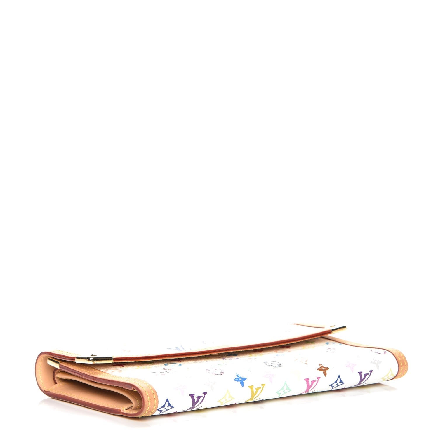 Louis Vuitton Monogram Multicolor Porte Tresor International Wallet White 4 of 7