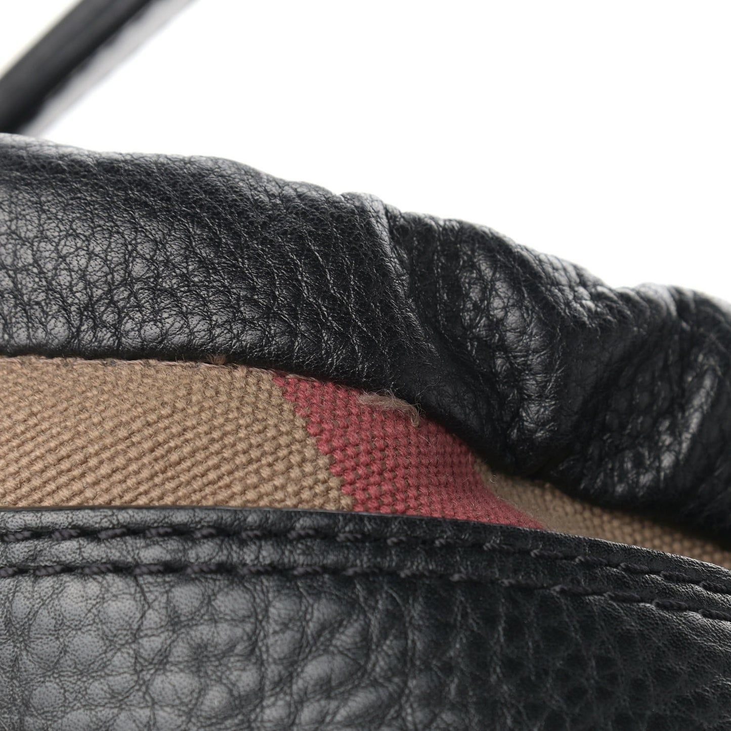 Grainy Calfskin Medium Susanna Hobo Black