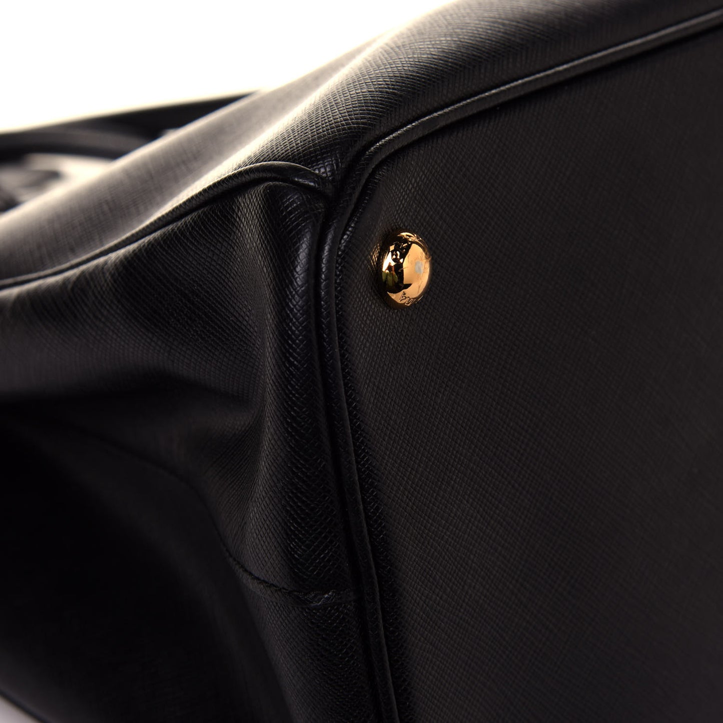 Saffiano Large Galleria Double Zip Tote Black
