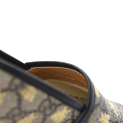 Gucci GG Supreme Monogram Bees Espadrille Flats 36.5 Beige Ebony Oro Black 9 of 11