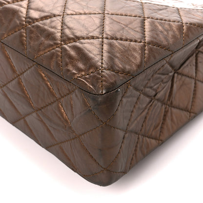 Chanel Aged Calfskin Reissue 2.55 Tote Bronze 11 of 11