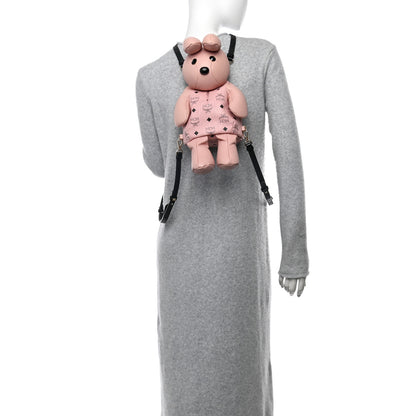MCM Calfskin Visetos Rabbit Zoo Doll Backpack Soft Pink 2 of 9