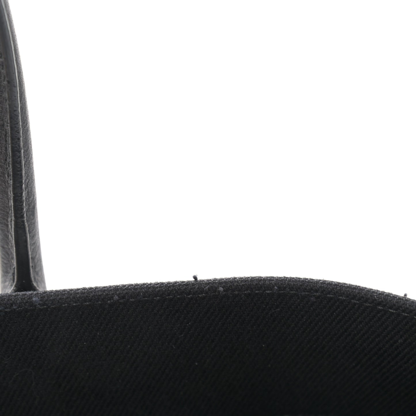 Linen Calfskin Rive Gauche Tote Black
