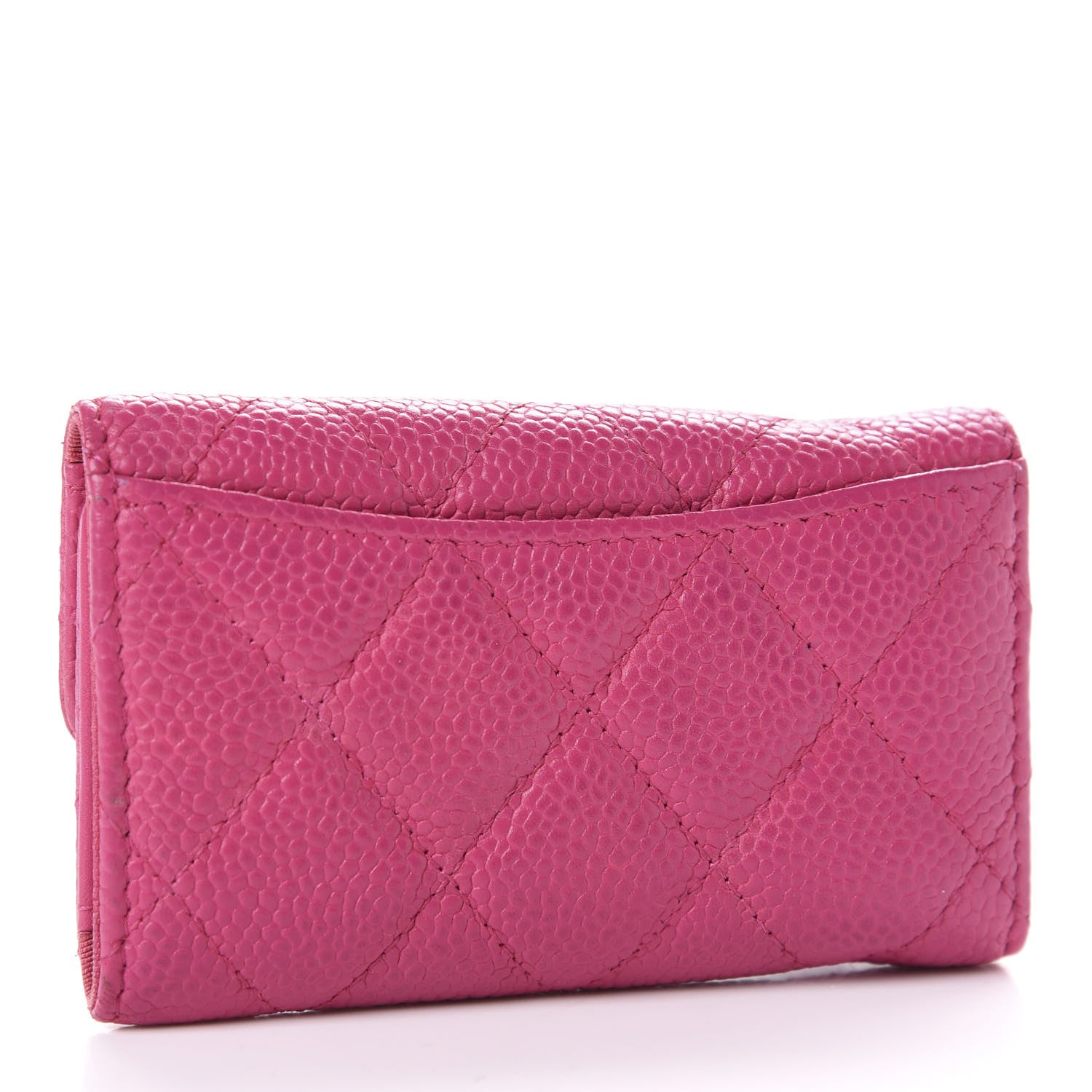Chanel Caviar Quilted 6 Key Holder Pink 3 of 9