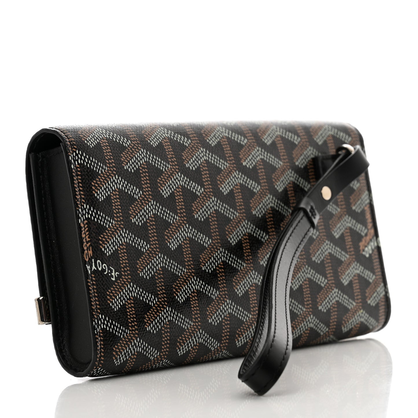 Goyardine Monte Carlo Bois Clutch Black