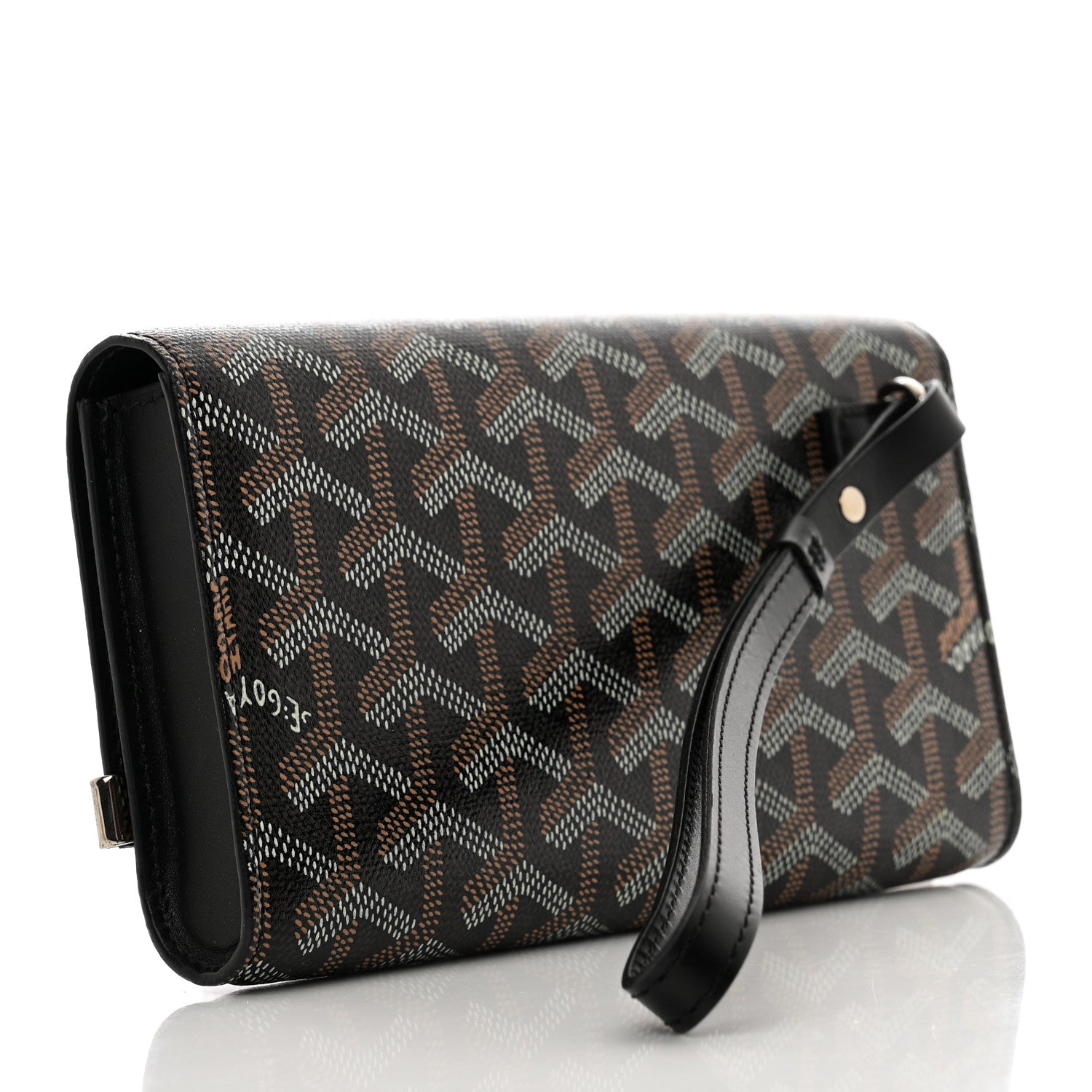 Goyard Goyardine Monte Carlo Bois Clutch Black 3 of 7
