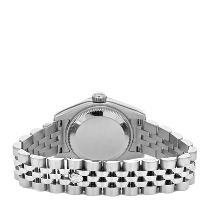 Rolex Stainless Steel 18K White Gold Diamond 26mm Oyster Perpetual Datejust Watch Silver 179174 3 of 5