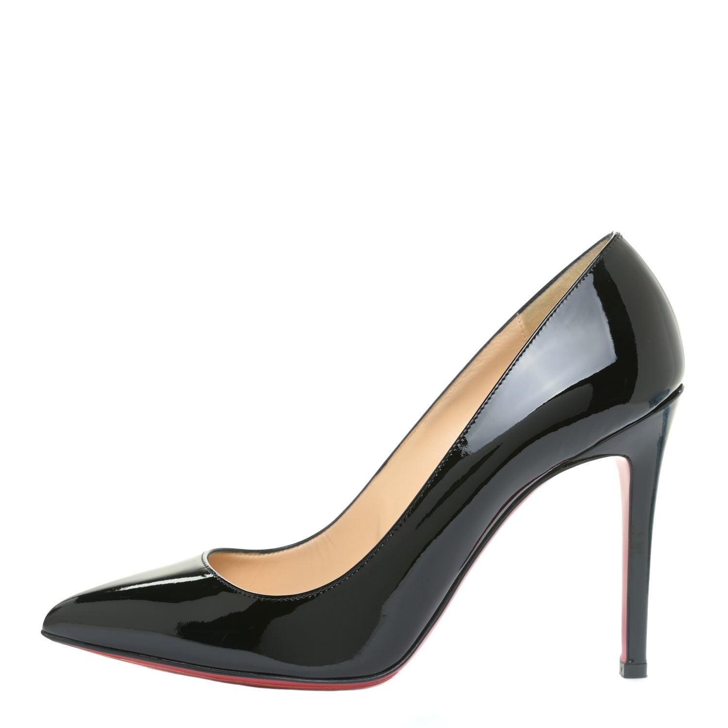 Christian Louboutin Patent Pigalle 100 Pumps 38 Black 1 of 11