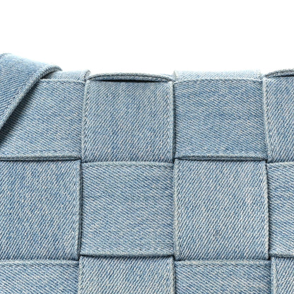 Bottega Veneta Denim Maxi Intrecciato Cassette Crossbody Bag Washed Indigo 7 of 9