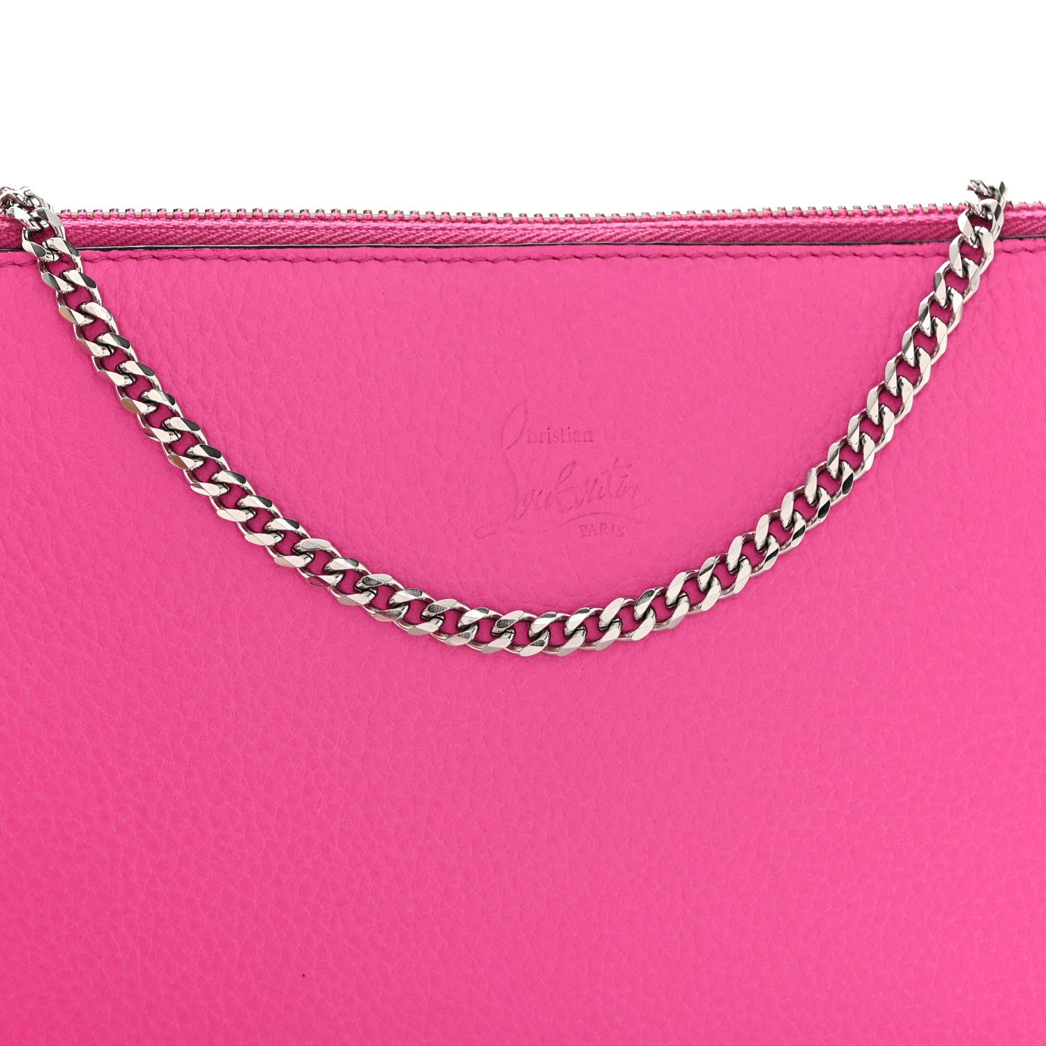 Christian Louboutin Calfskin Empire Loubila Pouch on Chain Bolerose Loubi 7 of 10