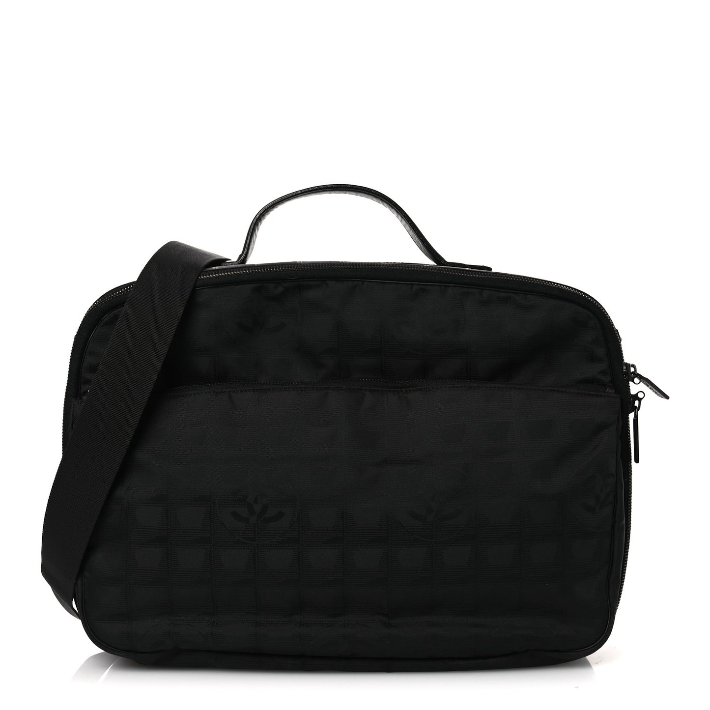 Nylon Travel Shoulder Bag Black