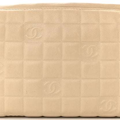 Chanel Lambskin Quilted CC Chocolate Bar Shoulder Bag Beige 8 of 16