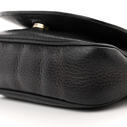 Gucci Pebbled Calfskin Small Soho Flap Crossbody Black 10 of 15