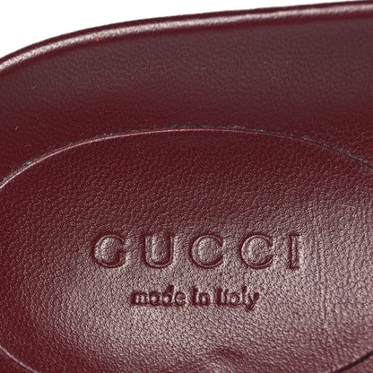 Gucci GG Supreme Monogram Womens Horsebit Slippers 38.5 Rosso Ancora 9 of 10