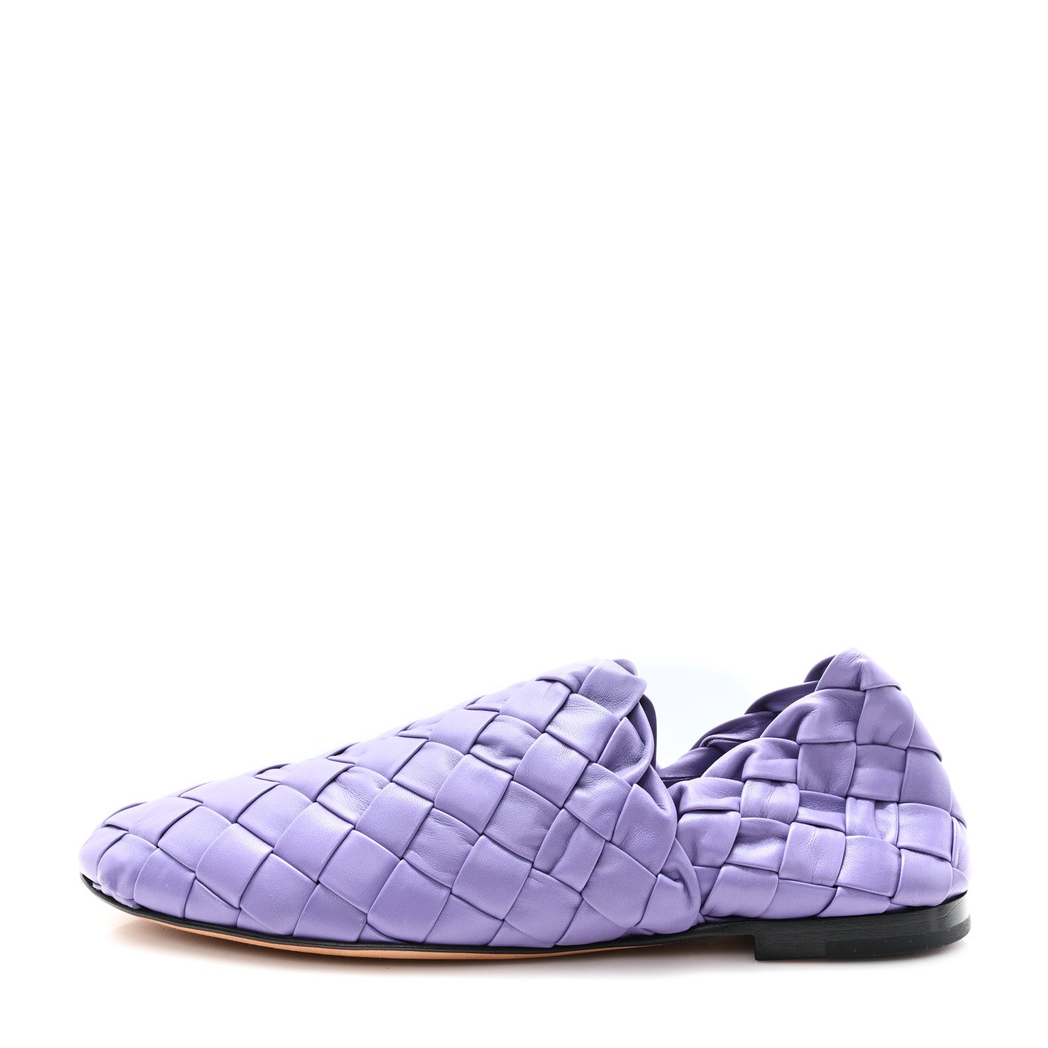 Bottega Veneta Lagoon Nappa Intrecciato Slipper Flats 39.5 Lavender 1 of 8