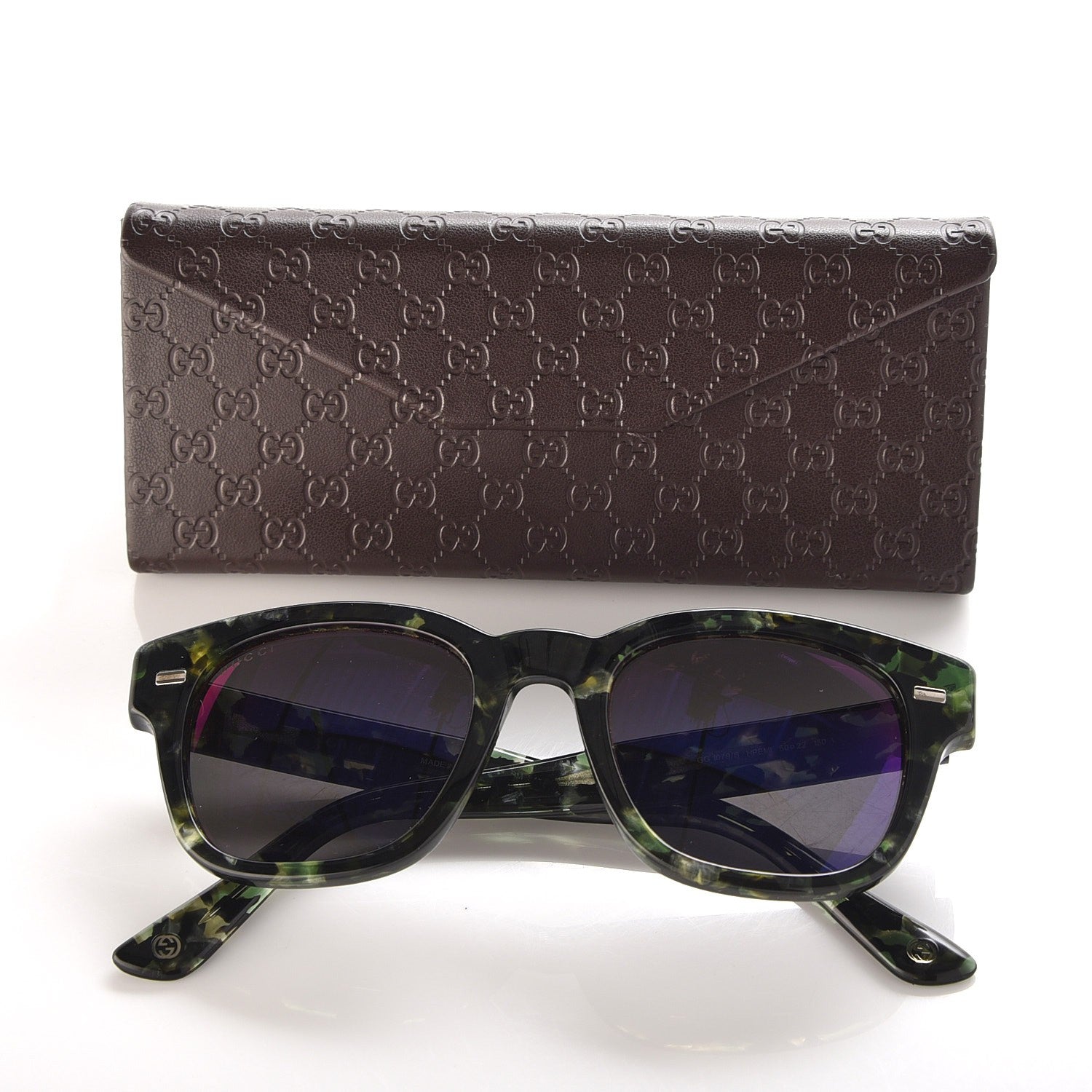 Gucci Havana Sunglasses GG 1079/S Green 7 of 7