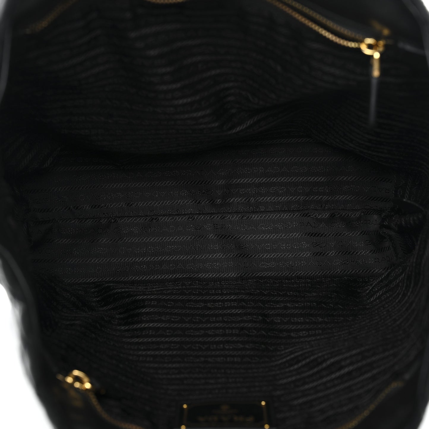 Tessuto Nylon Quilted Shopping Tote Black