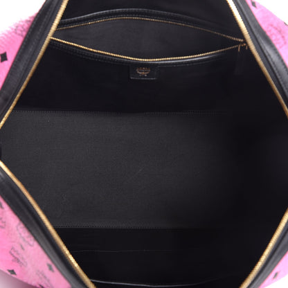 MCM Visetos Medium Traveler Weekender Pink 6 of 10