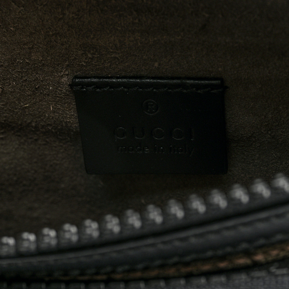 GG Supreme Monogram Belt Bag Black