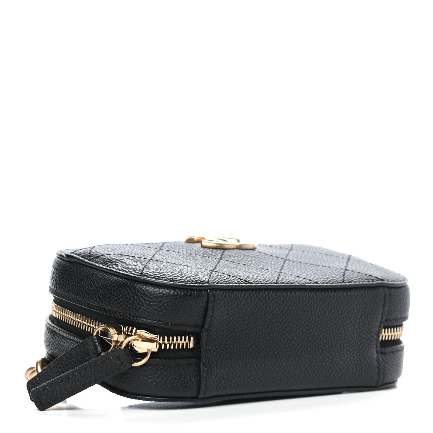 Caviar Quilted Waist Bag Black