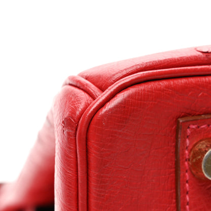 Hermes Ostrich Birkin 30 Rouge Vif 12 of 12