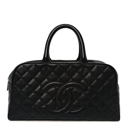 Chanel Caviar Quilted Large Bowler Bag Black 1 of 12