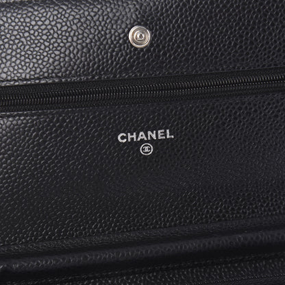 Chanel Caviar Quilted Wallet On Chain WOC Black 8 of 11