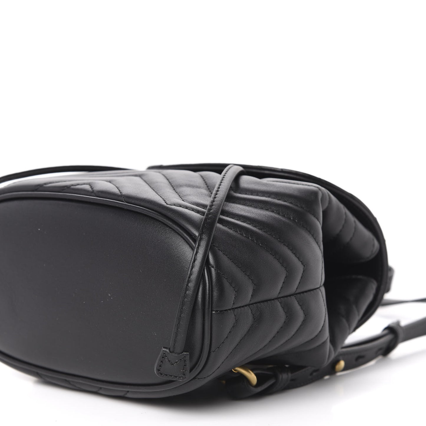 Calfskin Matelasse GG Marmont Flap Backpack Black