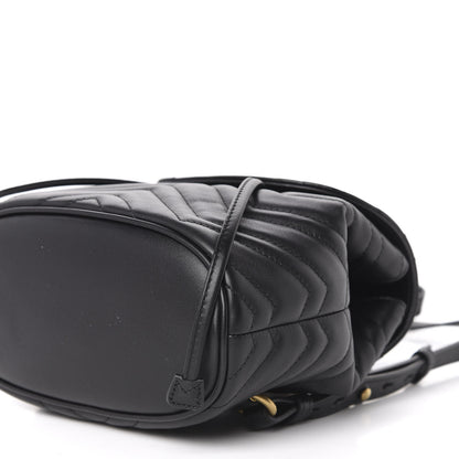Gucci Calfskin Matelasse GG Marmont Flap Backpack Black 6 of 11