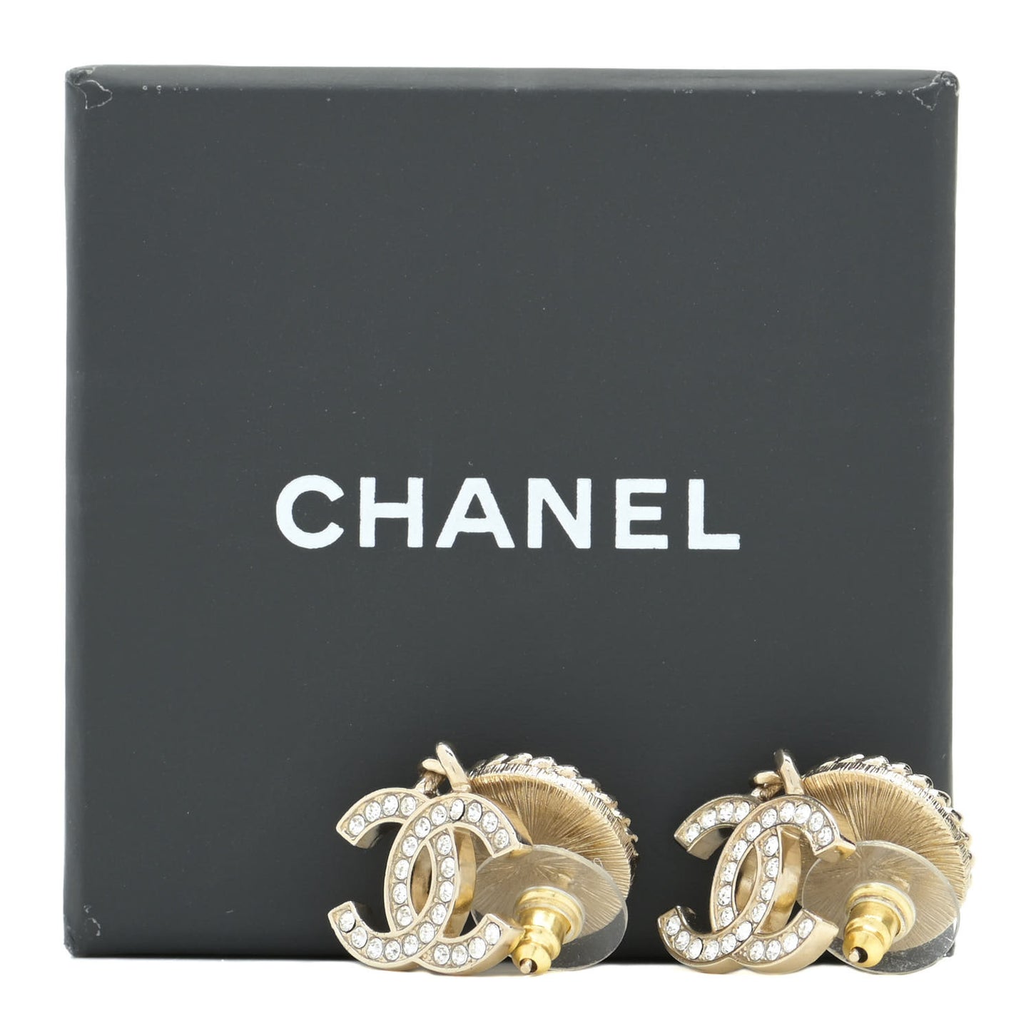 Crystal Pearl Bow-tiful CC Drop Earrings Gold