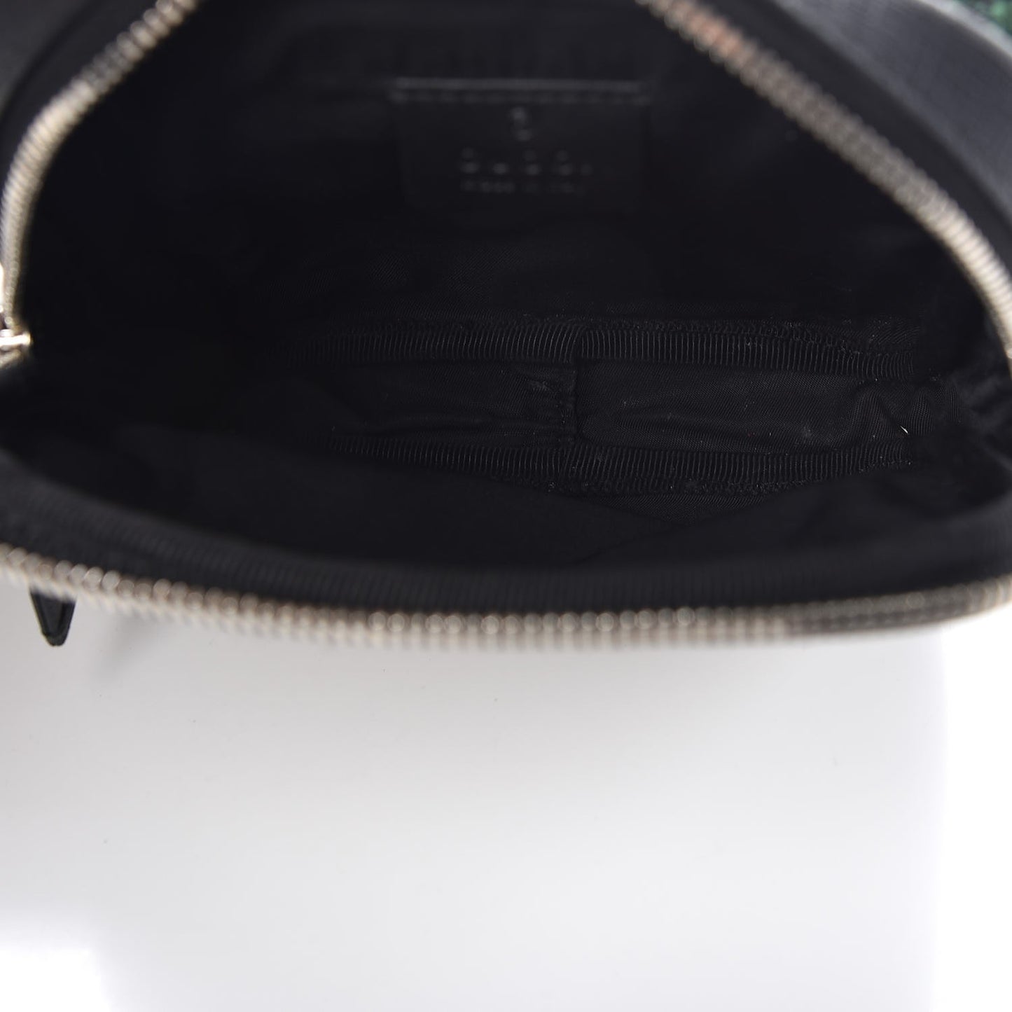 GG Supreme Monogram Web Belt Bag Black
