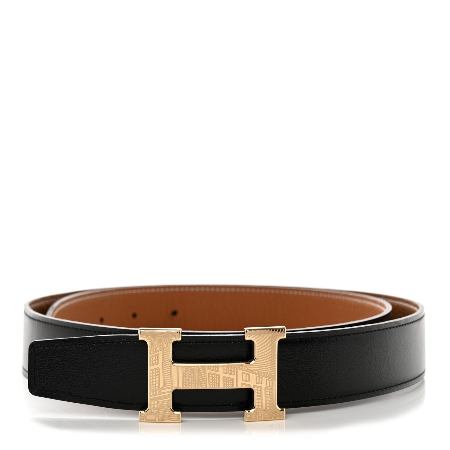 Box 135 Togo 32mm Faubourg H Belt 95 38 Black Gold