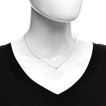 Tiffany 18K Yellow Gold Diamond .14ct Elsa Peretti Diamonds by the Yard Pendant Necklace 2 of 4