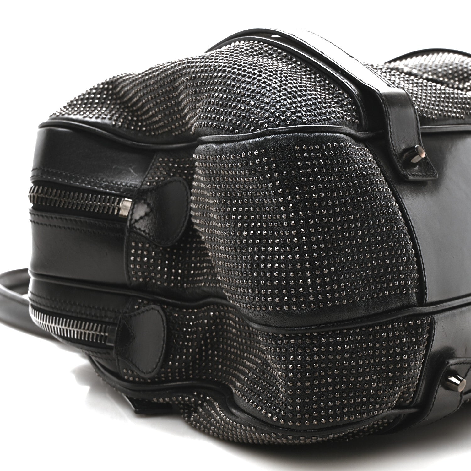 Burberry Prorsum Calfskin Studded Knight Satchel Black 10 of 11