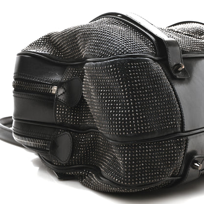 Burberry Prorsum Calfskin Studded Knight Satchel Black 10 of 11