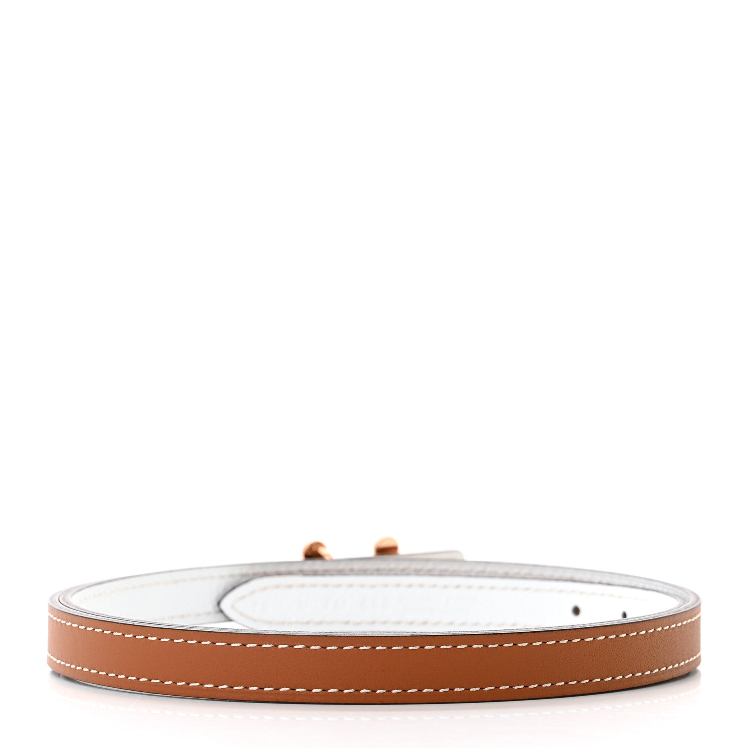 Hermes Swift Epsom 24mm Bubbles H Belt 75 Gold White 2 of 5