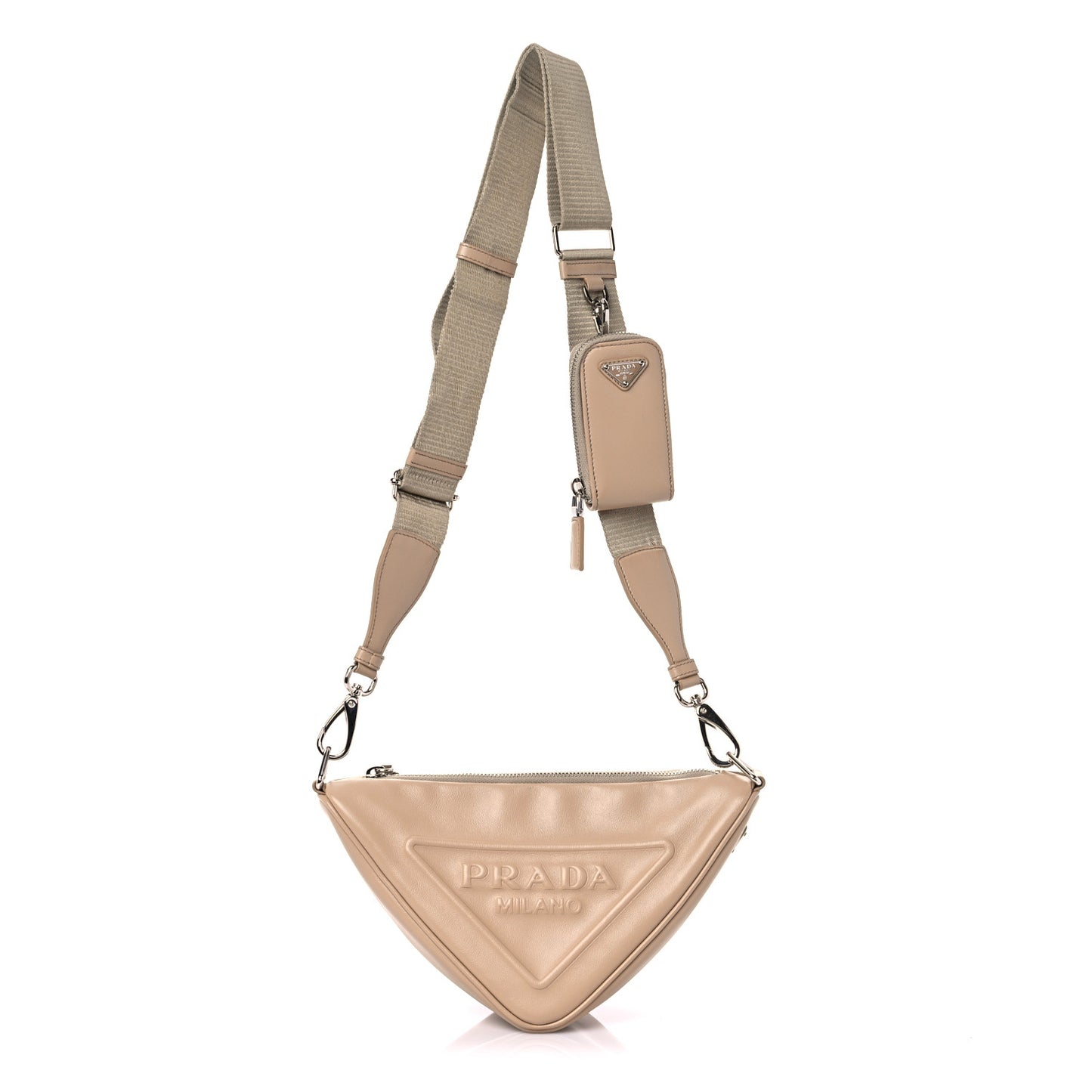Grace Lux Triangle Shoulder Bag Sabbia
