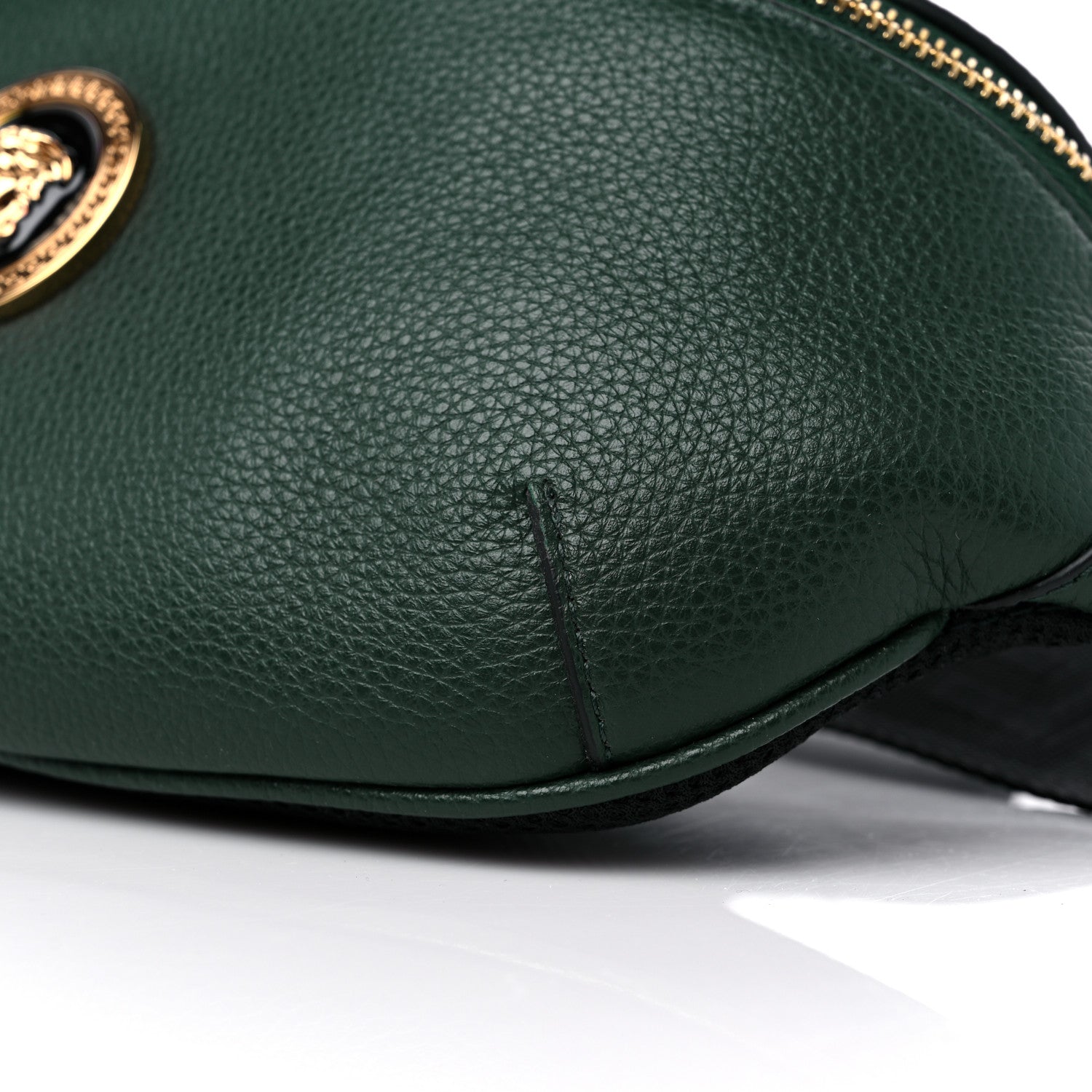 Versace Grained Calfskin Vanitas Medea Belt Bag Green 9 of 9