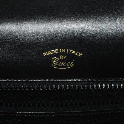 Gucci Leather G Top Handle Bag Black 5 of 6