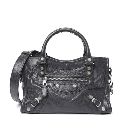 Balenciaga Agneau Giant 12 Silver Hardware Mini City Gris Fossile 1 of 9