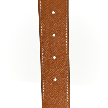 Hermes Epsom Swift 24mm Collier De Chien CDC Belt 75 30 Gold Black 4 of 5