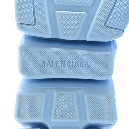 Balenciaga Technical 3D Recycled Knit Allover Logo Mens Speed 2.0 Sneakers 44 Soft Blue White 7 of 15