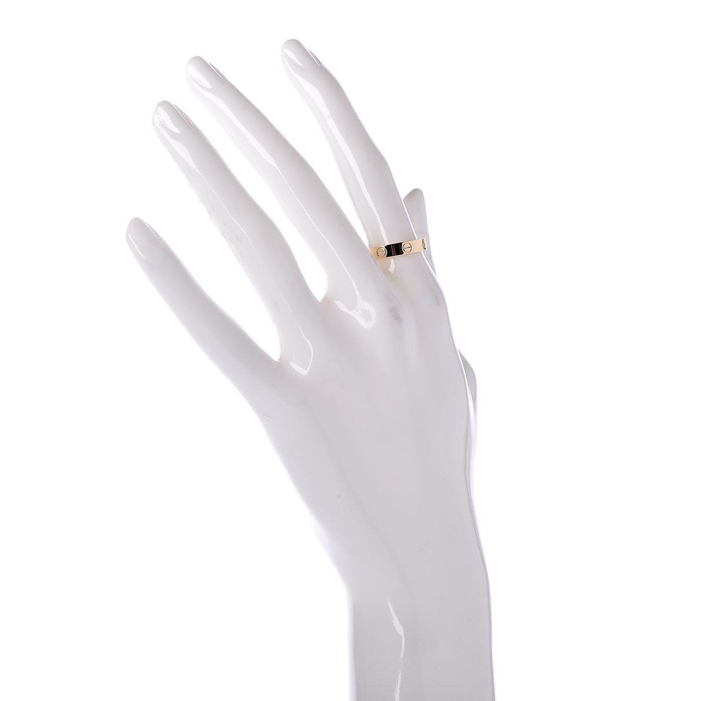 18K Yellow Gold 3.5mm LOVE Wedding Band Ring 53 6.25