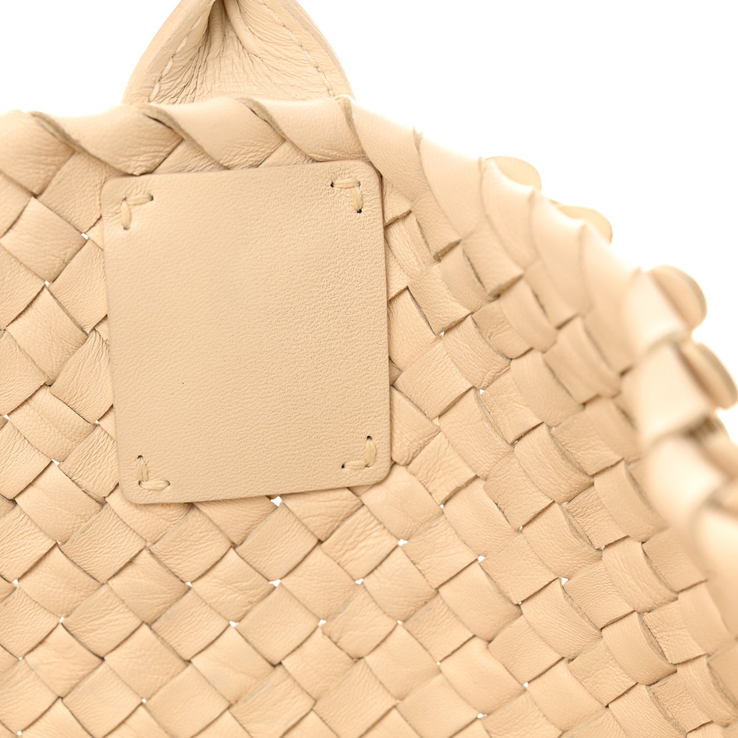 Nappa Intrecciato Medium Paillettes Cabat Cream