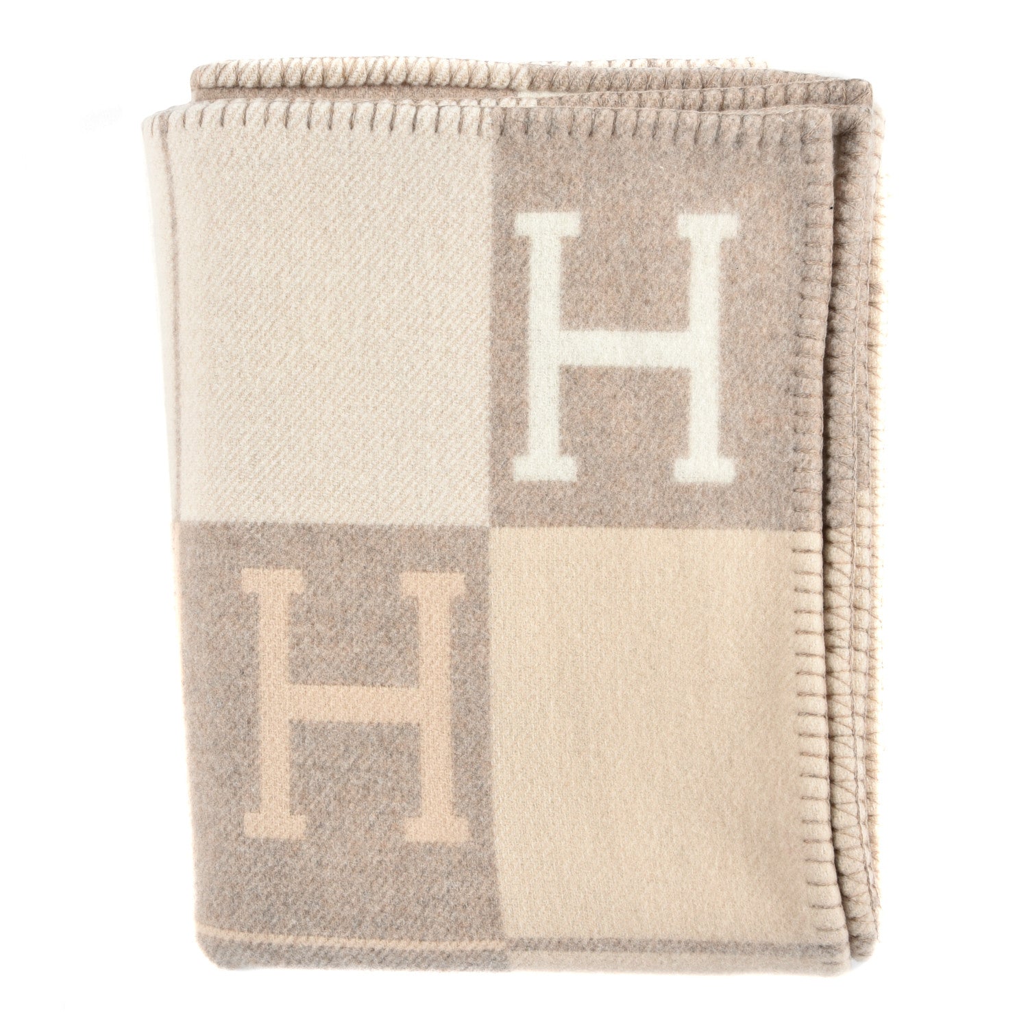 Hermes Wool Cashmere Avalon III Blanket Coco Camomille 1 of 4