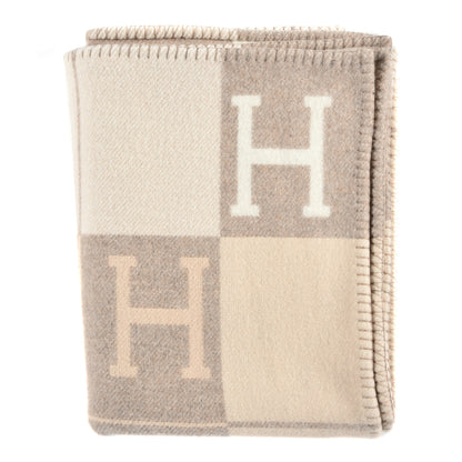 Hermes Wool Cashmere Avalon III Blanket Coco Camomille 1 of 4