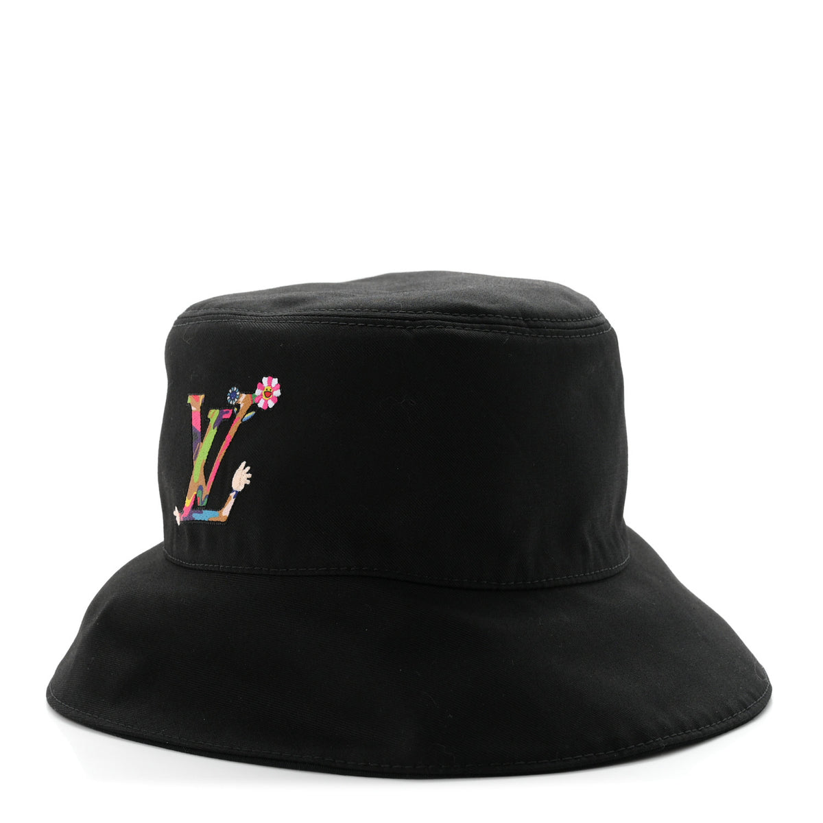 LV X TM Reversible Superflat Bucket Hat S Black