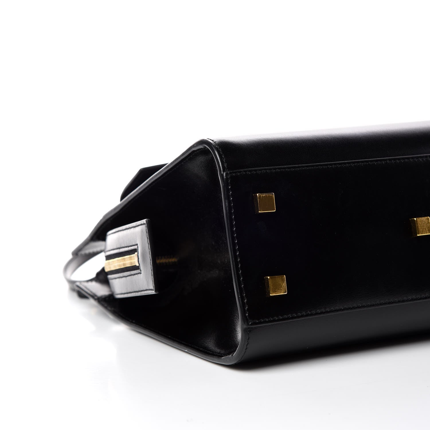 Saint Laurent Shiny Calfskin Small Uptown Tote Black 5 of 9