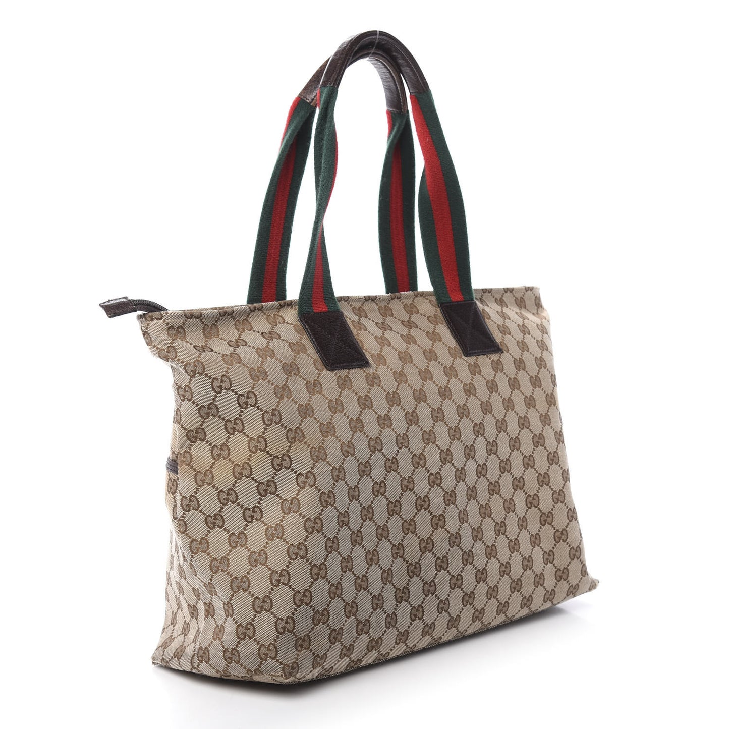 Monogram Web Large Diaper Tote Brown