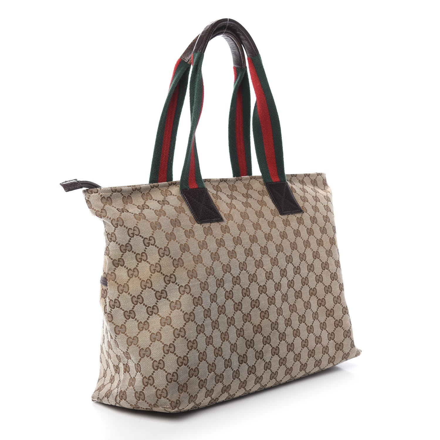 Gucci Monogram Web Large Diaper Tote Brown 4 of 20